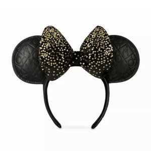 Walt Disney World 50th Anniversary Faux Leather Luxe Ear Headband New